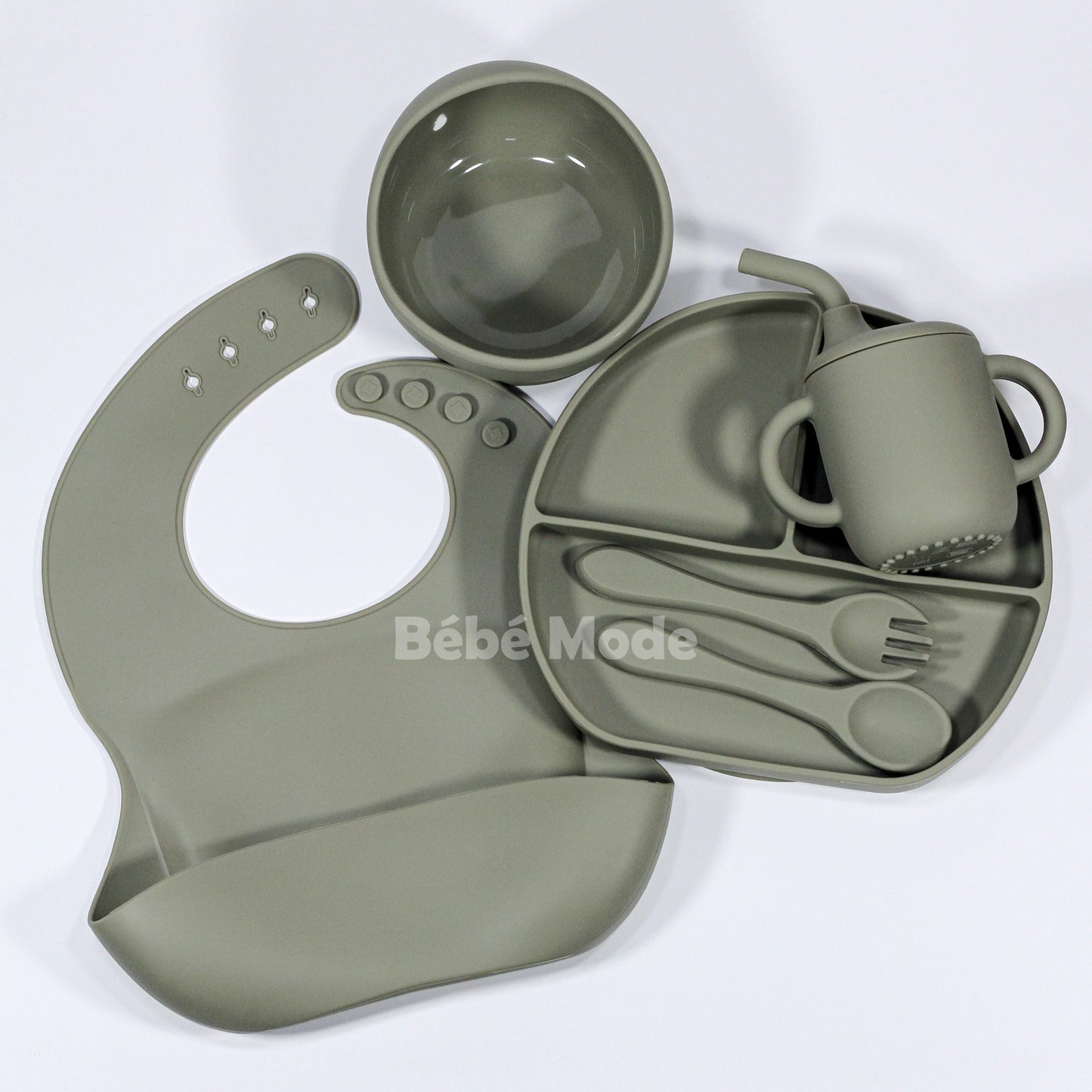 Ensemble de Vaisselle en Silicone 6 pcs pour Bébè