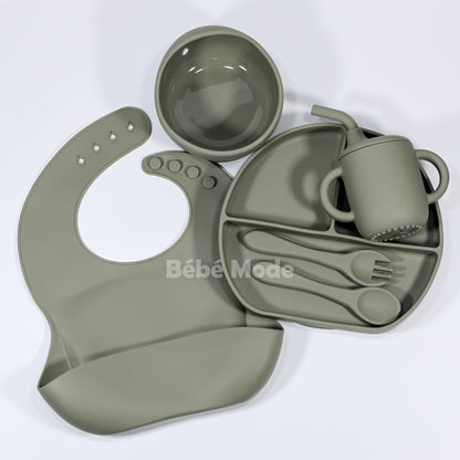 Ensemble de Vaisselle en Silicone 6 pcs pour Bébè
