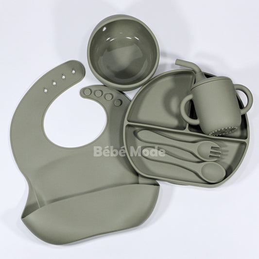 Ensemble de Vaisselle en Silicone 6 pcs pour Bébè