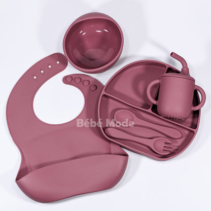 Ensemble de Vaisselle en Silicone 6 pcs pour Bébè