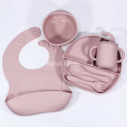 Ensemble de Vaisselle en Silicone 6 pcs pour Bébè