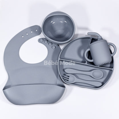 Ensemble de Vaisselle en Silicone 6 pcs pour Bébè