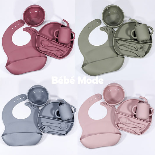Ensemble de Vaisselle en Silicone 6 pcs pour Bébè