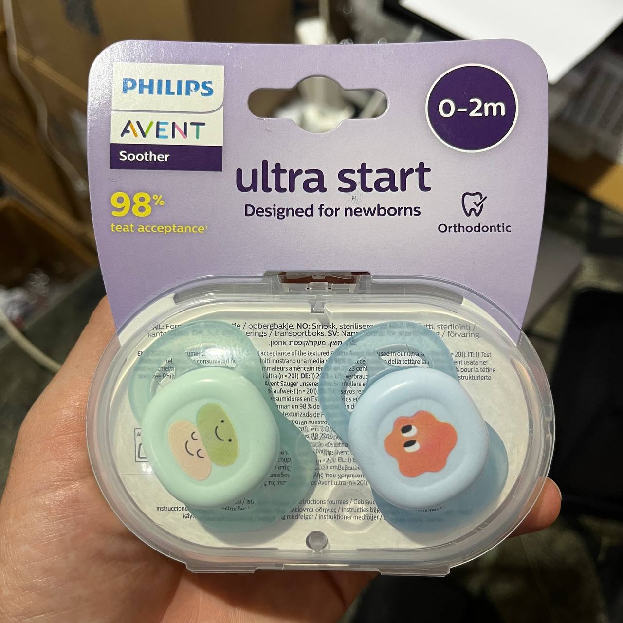 Philips Avent - Sucette 2 pieces - Ultra Start SCF075/06