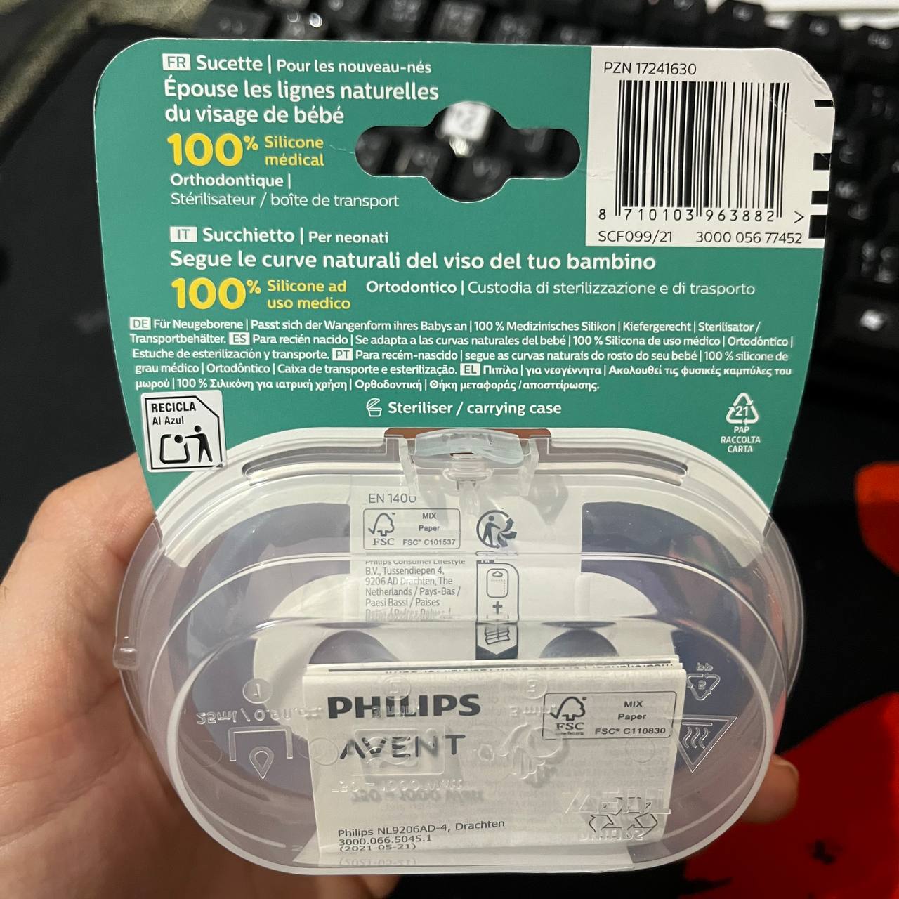 Philips Avent - Sucette 2 pieces - Soothie SCF099/21