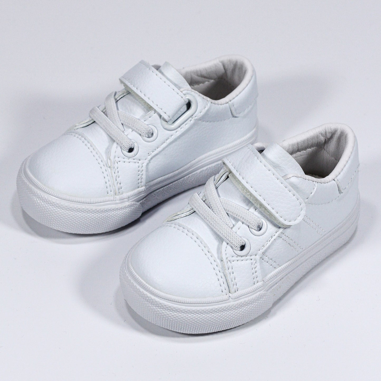 Chaussures bébé mixte en semi-cuir avec fermeture à scratch