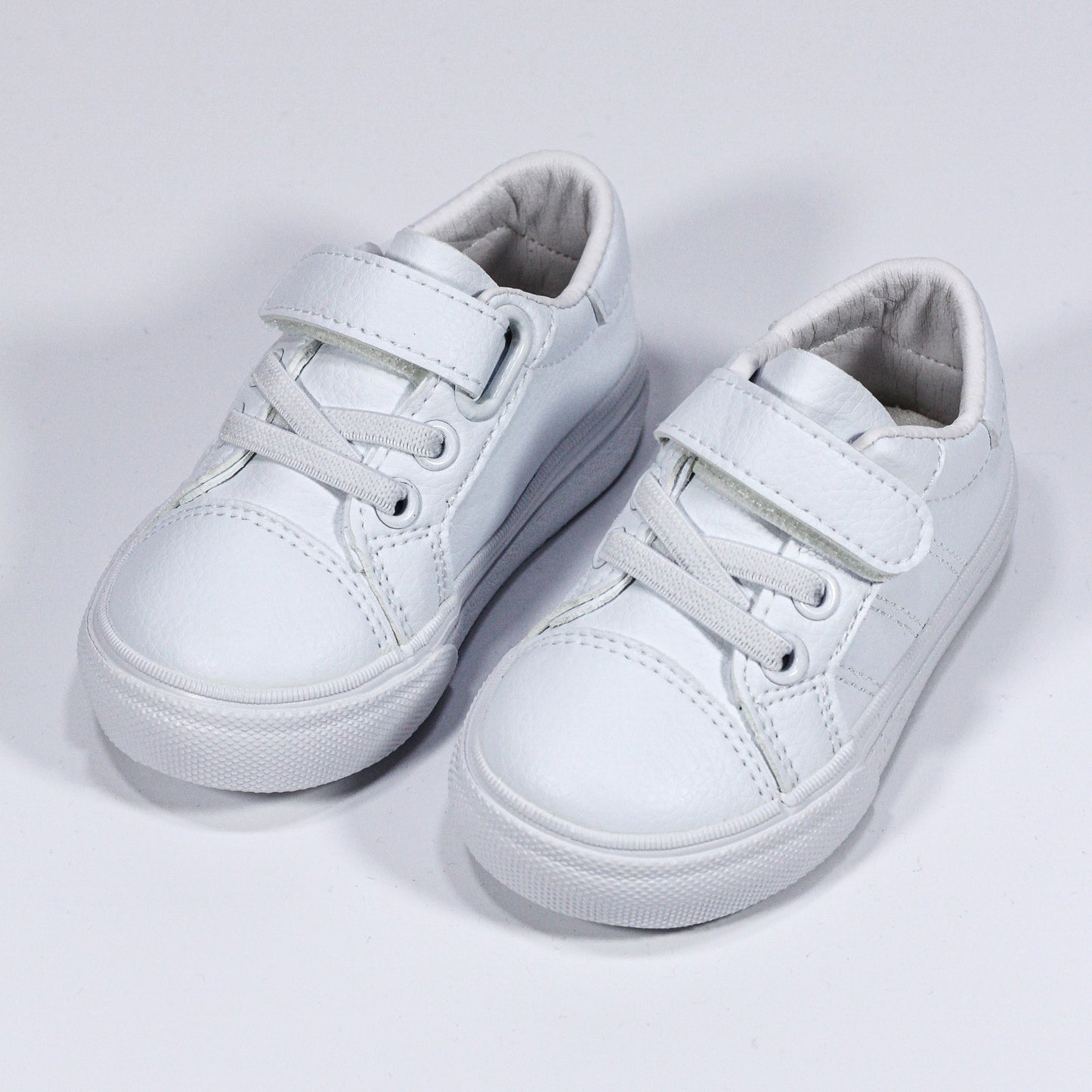 Chaussures bébé mixte en semi-cuir avec fermeture à scratch