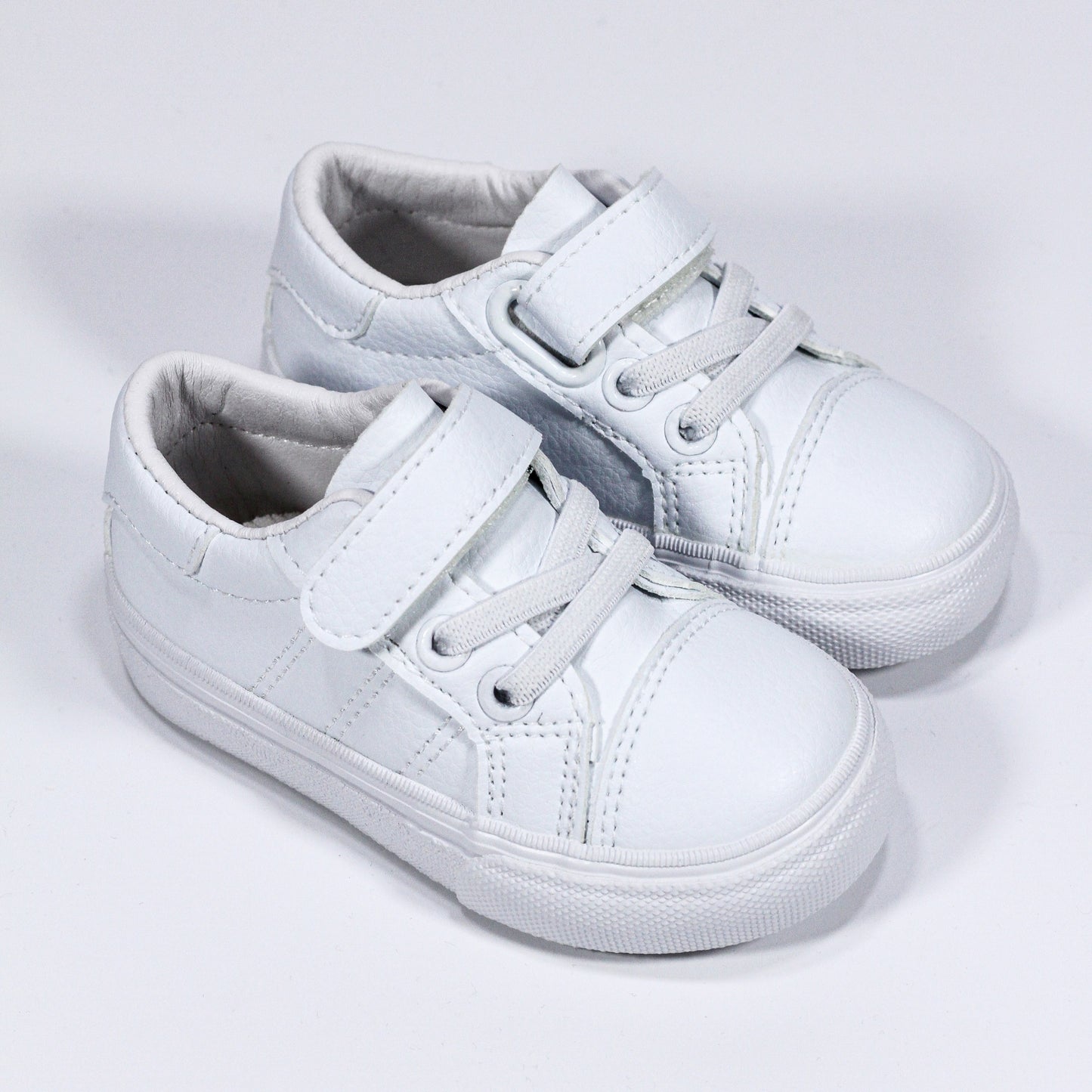 Chaussures bébé mixte en semi-cuir avec fermeture à scratch