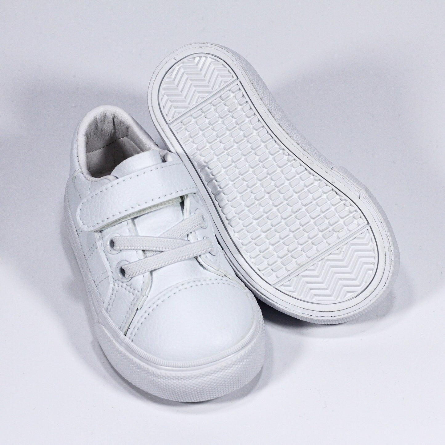 Chaussures bébé mixte en semi-cuir avec fermeture à scratch