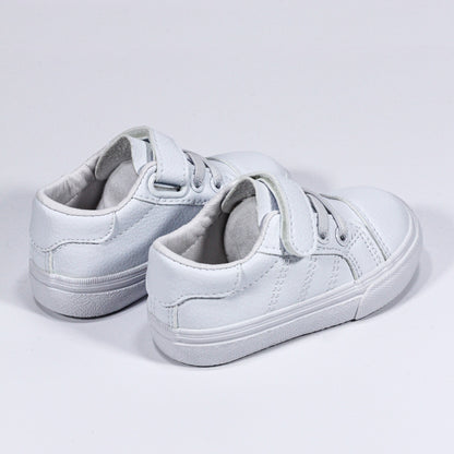 Chaussures bébé mixte en semi-cuir avec fermeture à scratch