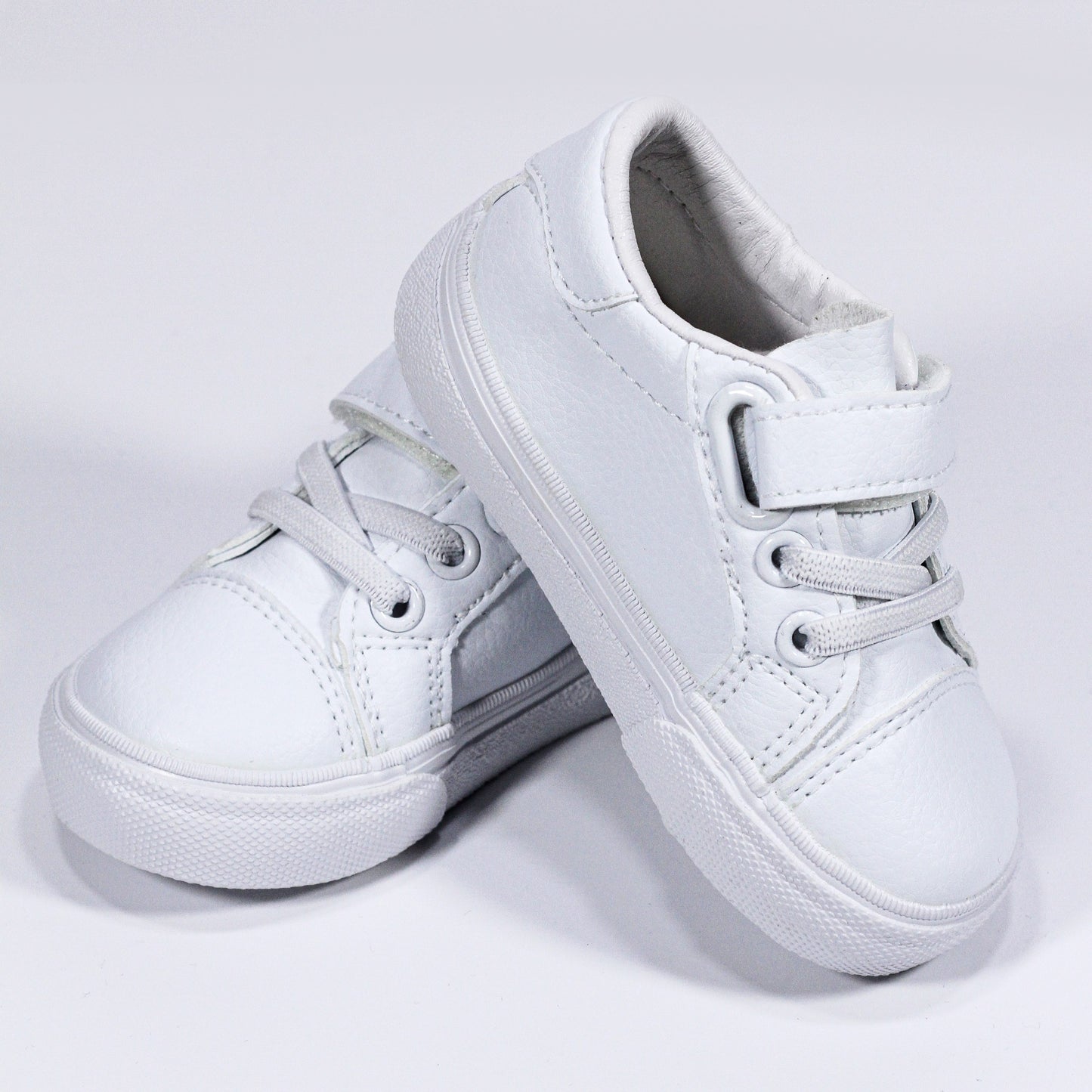 Chaussures bébé mixte en semi-cuir avec fermeture à scratch