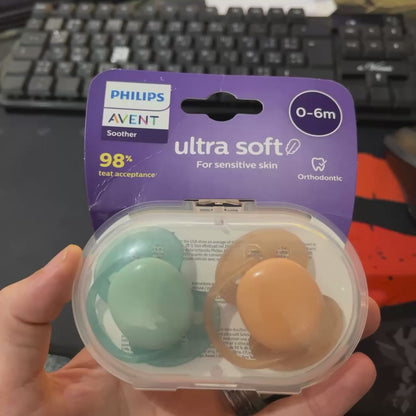 Philips Avent - Sucette 2 pieces - Ultra Soft SCF091/03