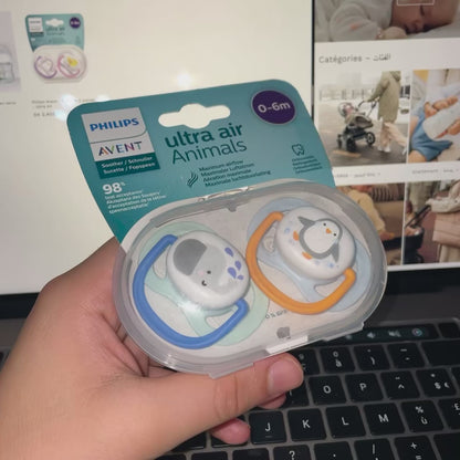 Philips Avent - Sucette 2 pieces - Ultra Air SCF080/11