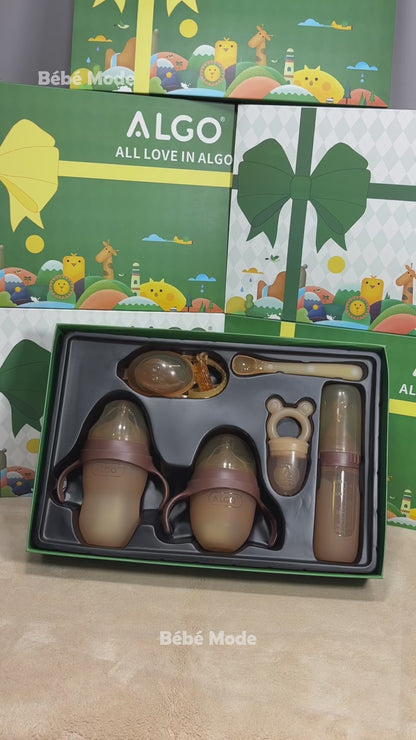Coffret biberons et accessoires pour bébé – 6 pièces en silicone souple - ALGO