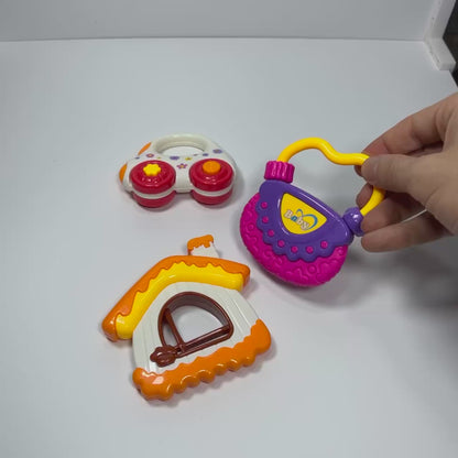 Set de Hochets Bébé Colorés – Voiture & Maison Colorées | Happy Baby 3M+