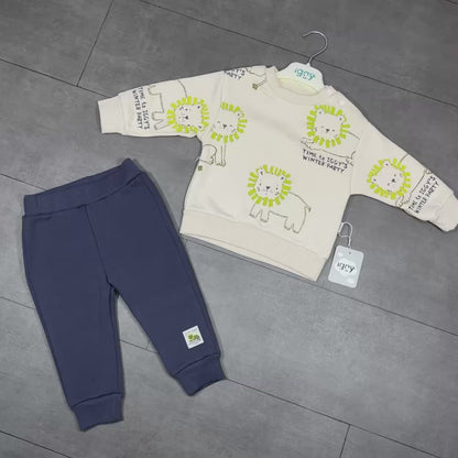 Ensemble jogging bébé motif lion – Iggy