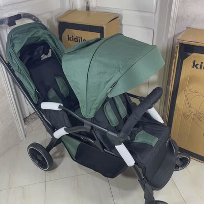 KIDILO – Poussette Double Jumeaux LB200