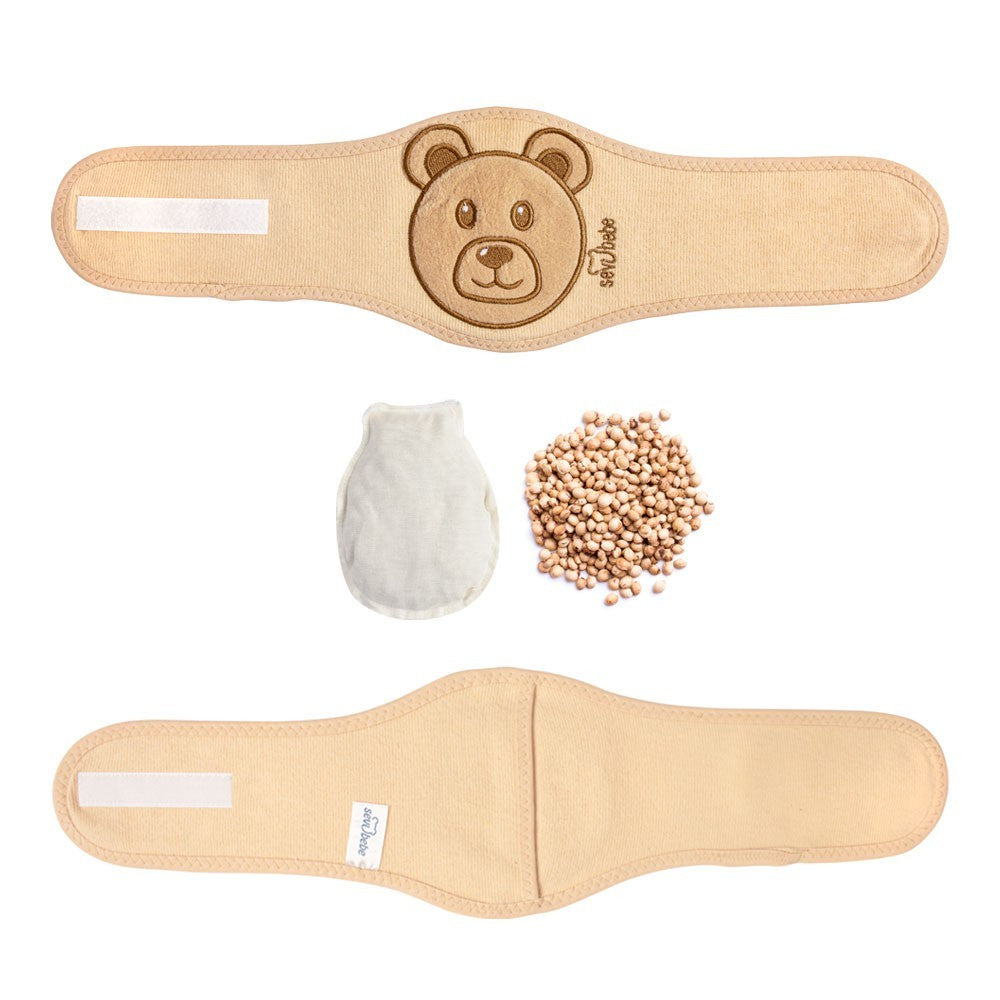 Sevi Bebe – Ceinture Chauffante aux Noyaux de Cerise pour Bébé – Soulage les Coliques & Gaz